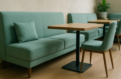 Перетяжка и ремонт мебели для кафе, бара, ресторана