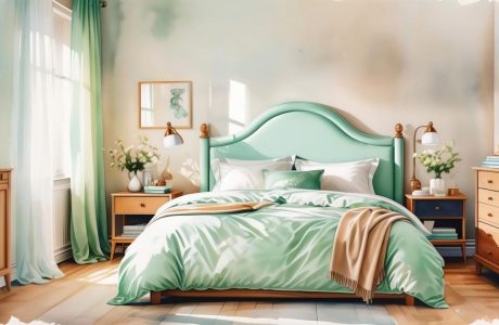 Перетяжка изголовья кровати