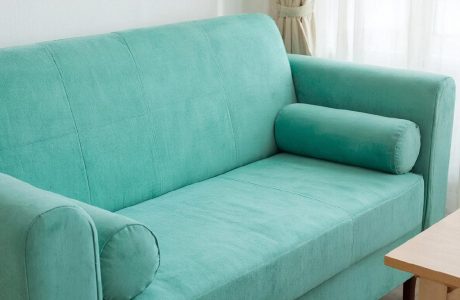 Обивка дивана рогожкой